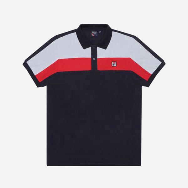 Fila Polokošeľa Damske Námornícka Modrá - Double Lines Functional Color S/S Vypredaj - Slovakia 6714